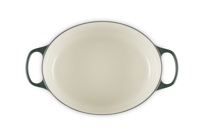 Le Creuset Cast Iron Signature Oval Casserole 31cm For&ecirc;tFor&ecirc;t image number 4