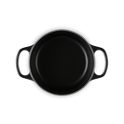 Le Creuset Cast Iron Signature Round Casserole 16cm Matte BlackMatte Black image number 5