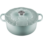 Le Creuset Cast Iron Signature Petal Round Casserole 26cm Sea SaltSea Salt image number 1