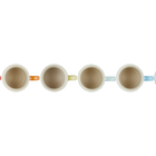 Stoneware Rainbow Set of 6 Seattle 400ml Mugs image number 4