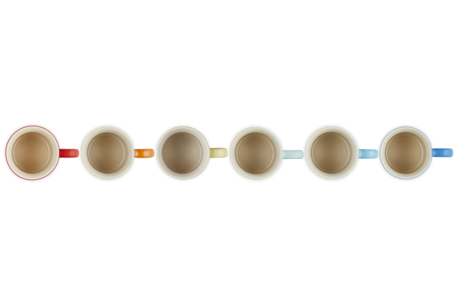 Stoneware Rainbow Set of 6 Seattle 400ml Mugs image number 4