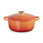 Le Creuset Cast Iron Signature Round Casserole 20cm Flamme Dor&ecirc;e image number 1
