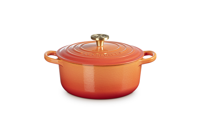 Le Creuset Cast Iron Signature Round Casserole 20cm Flamme Dor&ecirc;e image number 1