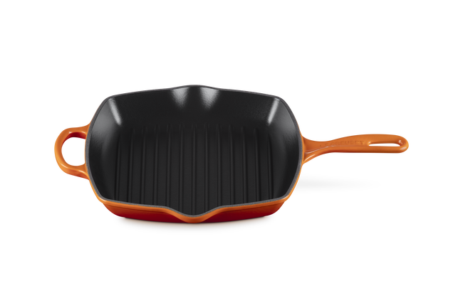 Le Creuset Cast Iron Signature Square Skillet Grill 26cm FlameFlame image number 2