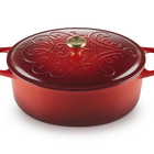 Cast Iron Signature Santa Oval Casserole image number 2