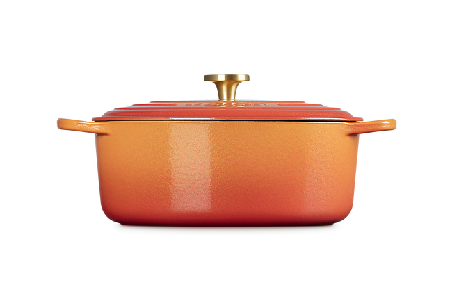 Cast Iron Flamme Dorée Signature Oval Casserole with Crucible Knob image number 5