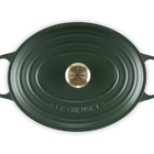 Le Creuset Cast Iron Signature Oval Casserole 31cm For&ecirc;tFor&ecirc;t image number 5