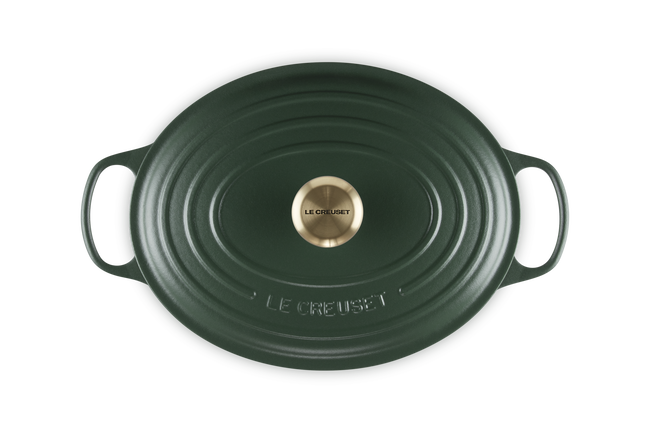 Le Creuset Cast Iron Signature Oval Casserole 31cm For&ecirc;tFor&ecirc;t image number 5