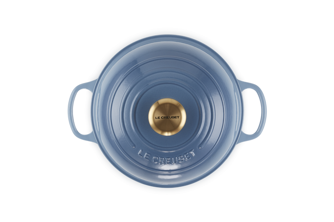 Le Creuset Cast Iron Signature Bread Oven 24cm ChambrayChambray image number 4