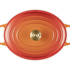 Cast Iron Flamme Dorée Signature Oval Casserole with Crucible Knob image number 7