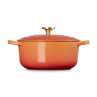 Le Creuset Cast Iron Signature Round Casserole 20cm Flamme Dor&ecirc;e image number 4