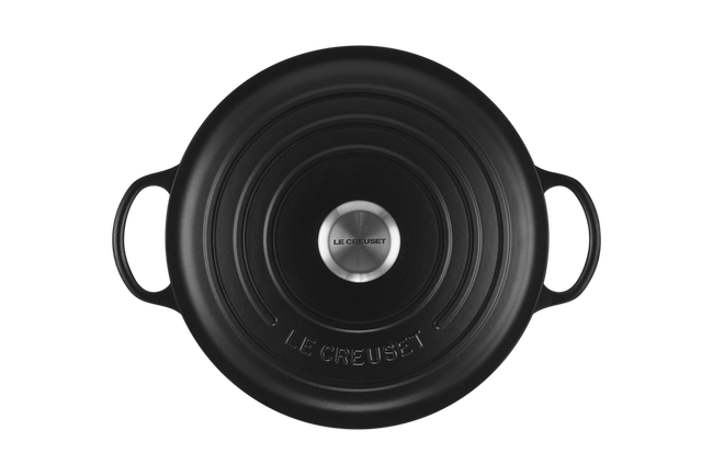 Le Creuset Cast Iron Signature Soup Pot 32cm Matte BlackMatte Black image number 4