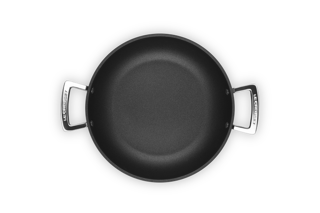 Le Creuset Toughened Non-Stick Shallow Casserole with Glass Lid 26cm image number 5