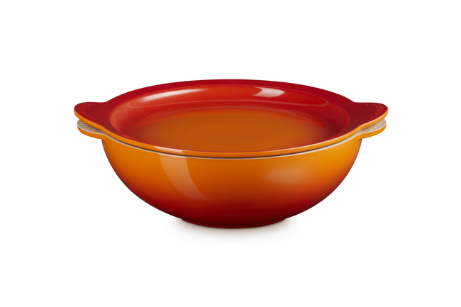 Stoneware Signature Round Serving Bowl with LidFlame image number 4