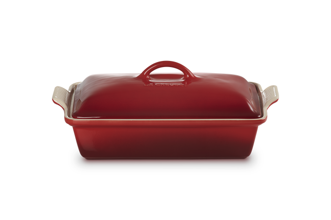 Stoneware Heritage Rectangular Dish with Lid image number 2