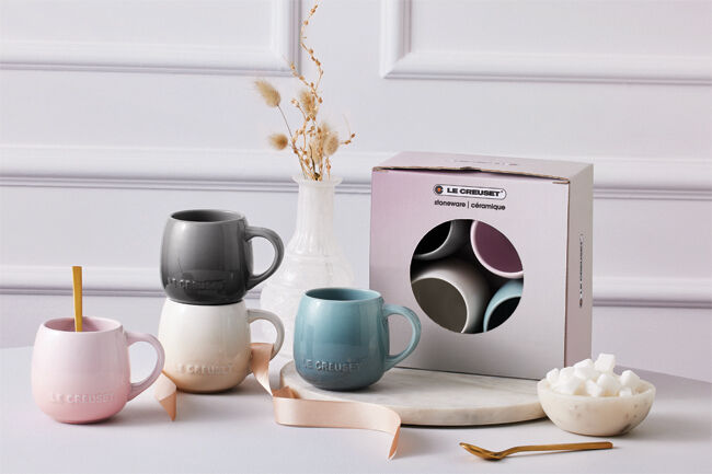 Stoneware Coupe Set of 4 Mugs image number 2