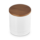 Signature 1.1L Storage Jar with Wooden LidWhite image number 2