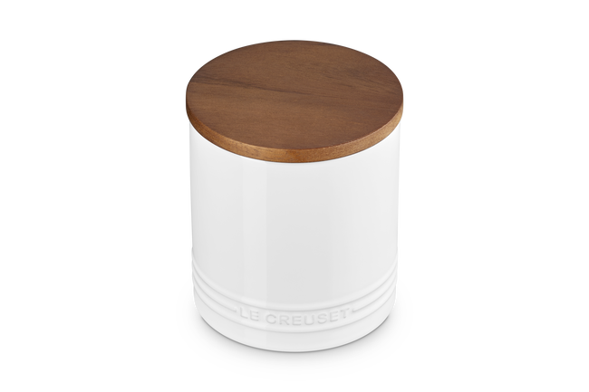 Signature 1.1L Storage Jar with Wooden LidWhite image number 2