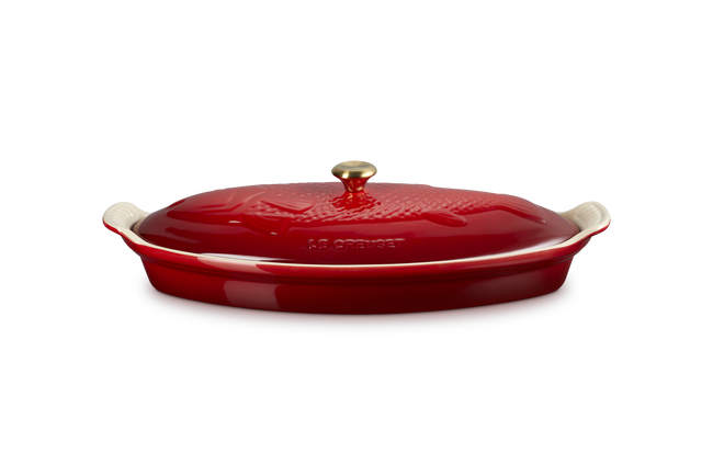 Stoneware Heritage Fish Baker with Lid image number 2