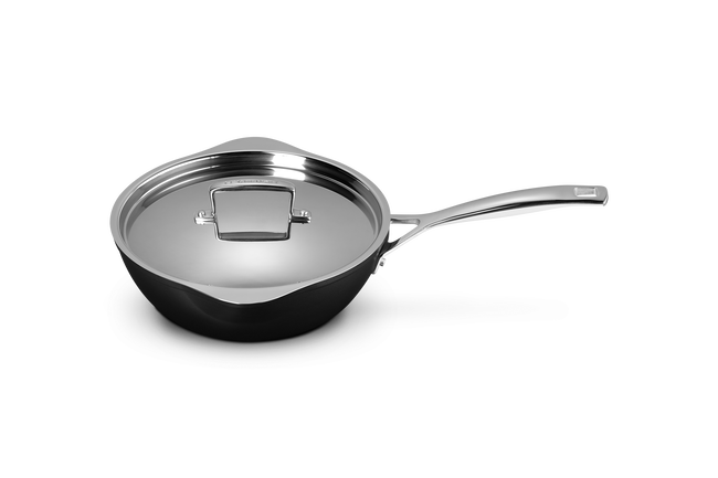 Toughened Non-Stick Chef's Pan with Pouring Spouts image number 3
