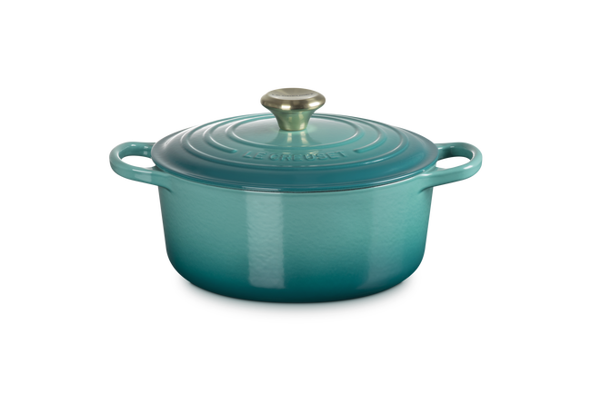 Le Creuset Cast Iron Signature Round CasseroleRiviera image number 1