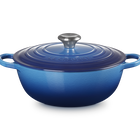 Le Creuset Cast Iron Signature Soup Pot 26cm Azure BlueAzure Blue image number 1