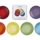 Stoneware Rainbow Set of 6 Appetizer Plates image number 7