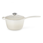 Le Creuset Cast Iron Signature Saucepan 18cm MeringueMeringue image number 1