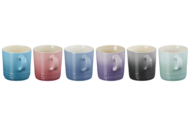 Le Creuset Stoneware Set of 6 London Mugs 350ml image number 1