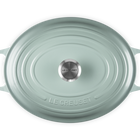 Le Creuset Cast Iron Signature Oval CasseroleSea Salt image number 4