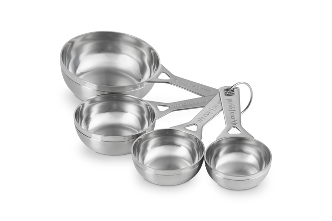 Le Creuset Stainless Steel Set of 4 Measuring Cups image number 1