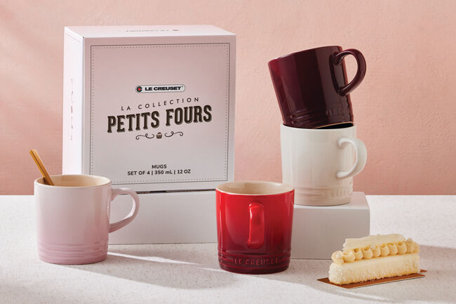 Stoneware Petits Fours Set of 4 Mugs image number 3
