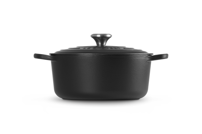 Cast Iron Signature Round CasseroleMatte Black image number 2
