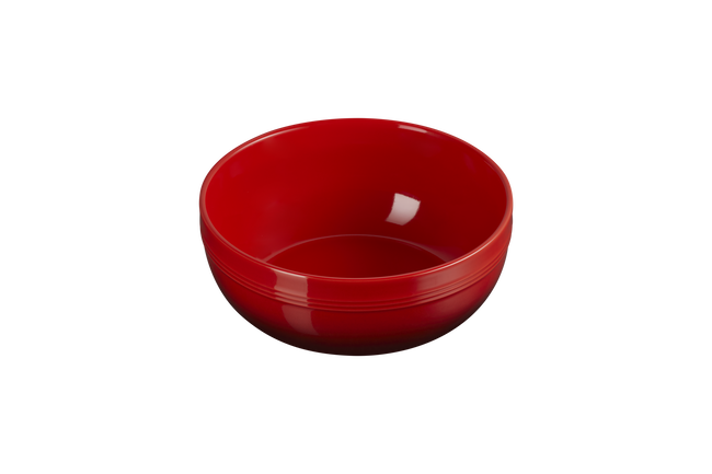 Stoneware Coupe Serving BowlCerise image number 3