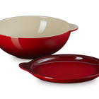 Stoneware Signature Round Serving Bowl with Lid image number 2