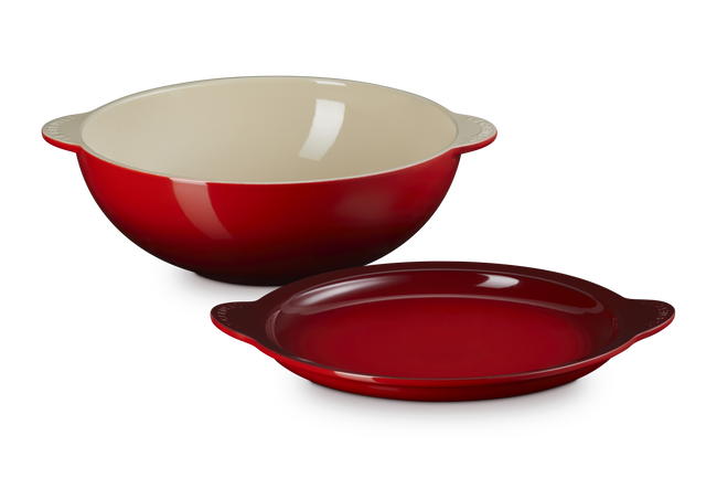 Stoneware Signature Round Serving Bowl with Lid image number 2