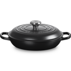Le Creuset Cast Iron Signature Shallow Casserole 30cm Matte BlackMatte Black image number 1