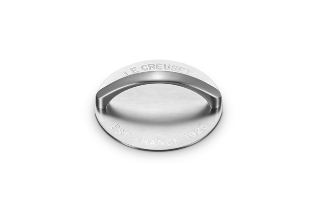 Le Creuset Stainless Steel 18cm Burger Press image number 2