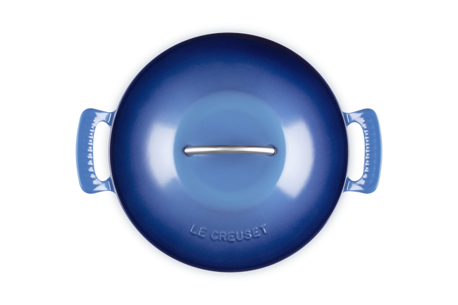 Le Creuset Cast Iron Classic Modern Heritage Round Casserole 26cm Azure BlueAzure Blue image number 4