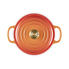 Le Creuset Cast Iron Signature Round Casserole 18cm Flamme Dor&ecirc;e image number 6