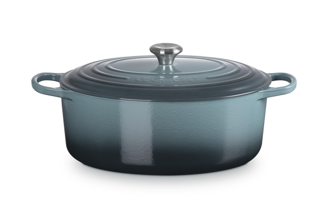 Cast Iron Signature Oval CasseroleOcean image number 1