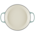 Cast Iron Signature Shallow Braiser with Glass LidSea Salt image number 4