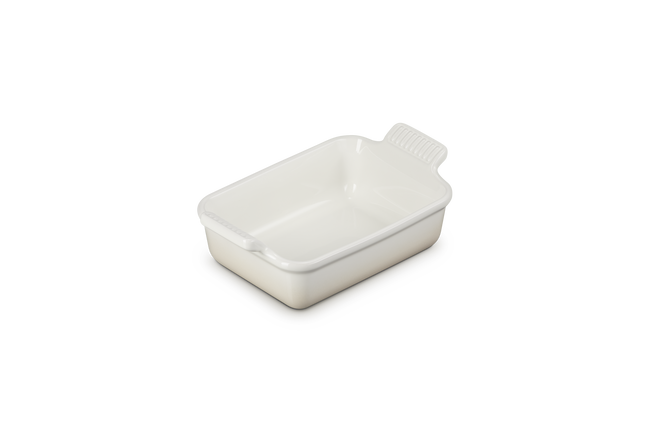 Le Creuset Stoneware Rectangular Dish Heritage 19cm MeringueMeringue image number 6