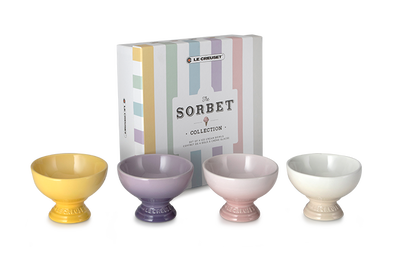 Stoneware Sorbet Set of 4 Ice Cream Bowls