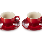 Stoneware Set of 2 Cups and Saucers image number 2