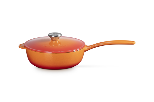Le Creuset Cast Iron Classic Saucier Pan 21cm FlameFlame image number 1