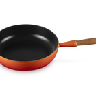Cast Iron Signature Saute Pan with Wooden HandleFlame image number 2