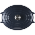 Le Creuset Cast Iron Signature Oval Casserole 31cm NavyNavy image number 4