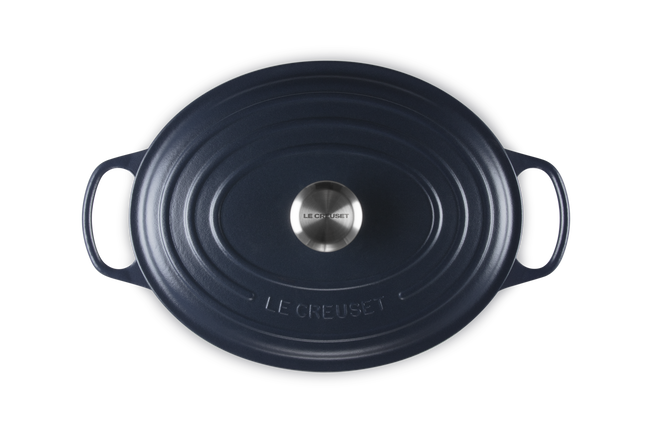 Le Creuset Cast Iron Signature Oval Casserole 31cm NavyNavy image number 4