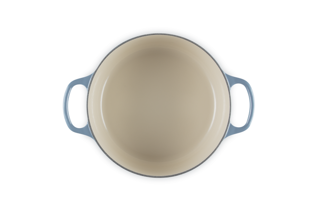 Cast Iron Signature Round CasseroleChambray image number 5